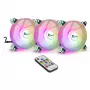 INTER-TECH Argus RGB-ventilaatorikomplekt RS-06 120mm 3-pack valge ARGB koos kontrolleriga