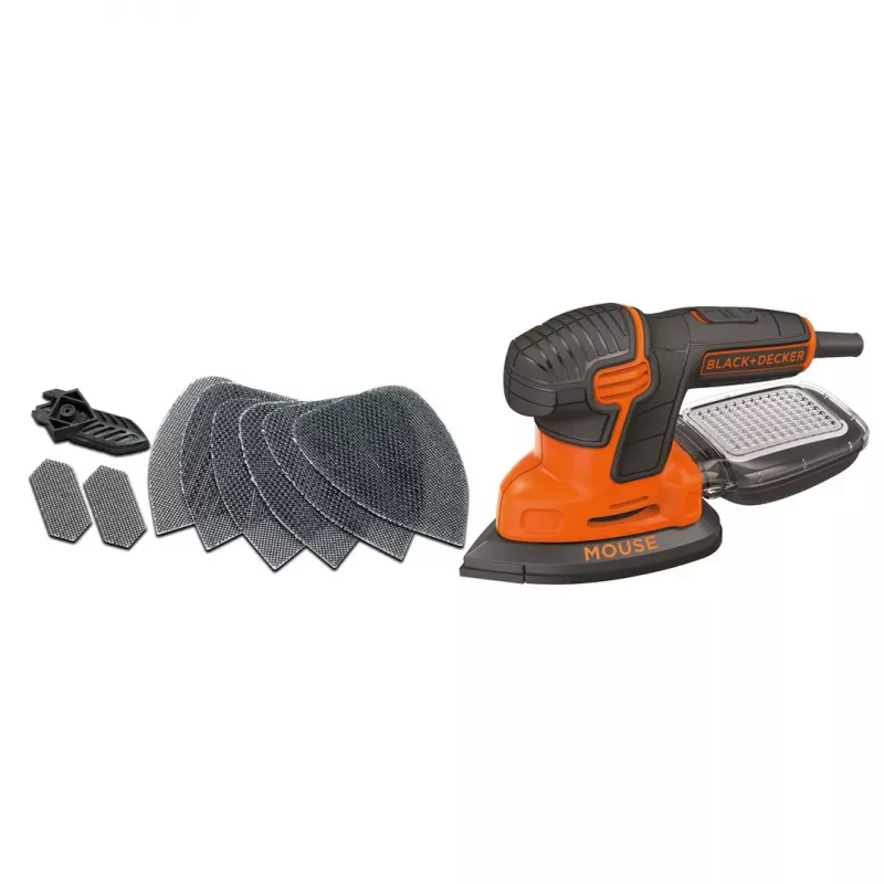 Kaasaskantav lihvija Must & Decker KA2500K-QS, 120 W, 2 mm orbiit, 135×95 mm leht, 230 V, 2 m kaabel