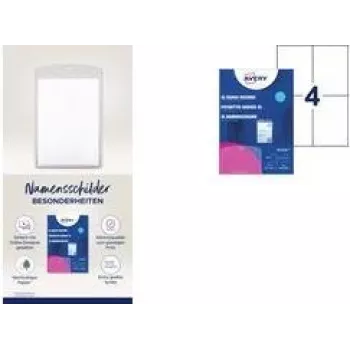 Rinnamärgihoidja Avery 4834XL Polüester Läbipaistev 50 tk