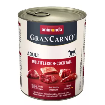Märg koeratoit Animonda GranCarno Multi Meat Cocktail 800 g — veis, kana, uluk, süda, kalkun, täiskasvanud