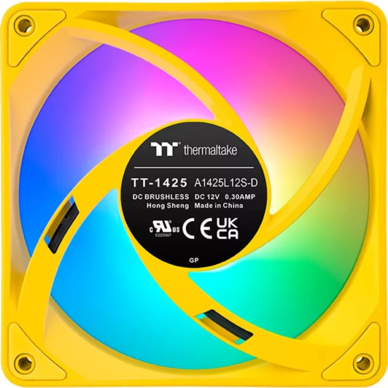 Thermaltake CT140 EX ARGB 140mm kollane 3-paki korpuse ventilaatorid