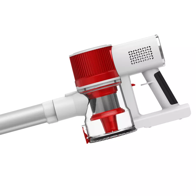 Juhtmeta tolmuimeja Adler AD 7051 — 300 W max, 22,2 V aku, 0,6 L tolmukottita, roostevabast terasest toru, EPA F8, LED-tuli, valge/punane