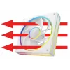 Korpuse ventilaator MODECOM VOLCANO LOOP 120 ARGB Reverse Fan Valge 120 mm, PWM, 400–1400 RPM