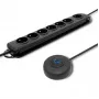 Liigpingekaitse Qoltec 50171 Must 7 vahelduvvoolupistikut 230V 1.5m