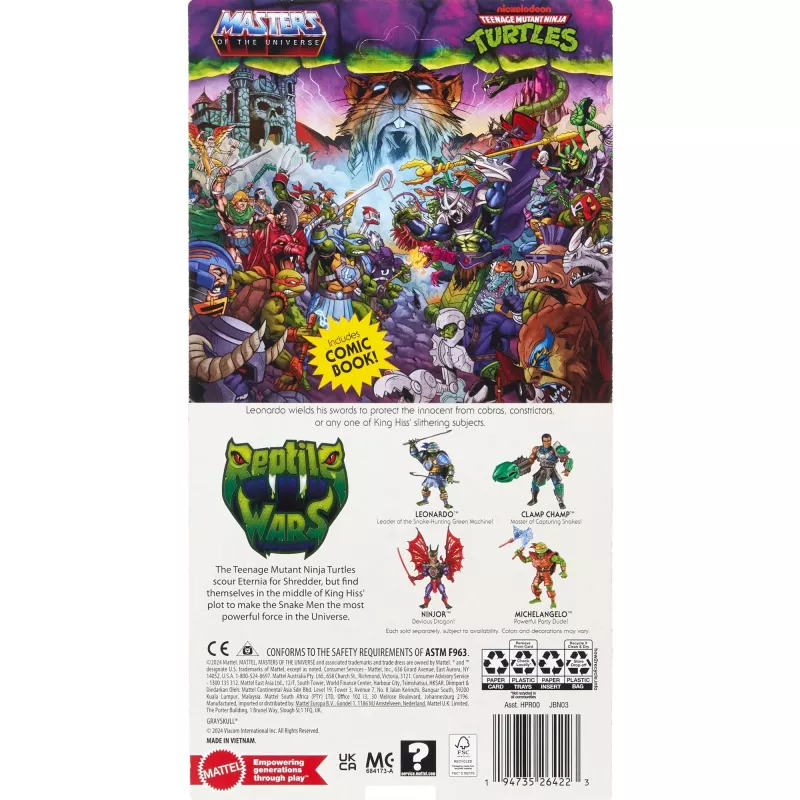 Action figure MATTEL MotU Origins Core Leonardo JBN03 – kogutav 6-tolline, liigendatud