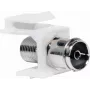 Logilink Keystone In-Line Coupler - RF-Invertieradapter - IEC-Connector (W) F-Pistikuks (W) - Valge - Keystone-Sokkel (NK0020)