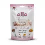 Koerte maius OLLO Air-Dried Skin & Coat Lamb Strips 80 g — õhu käes kuivatatud lambaliha hüpoallergeenne maius naha ja karva toetamiseks