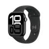 Apple Watch Series 10 GPS 46mm Jet Must Alumiiniumkorpus musta spordirihmaga - M/L