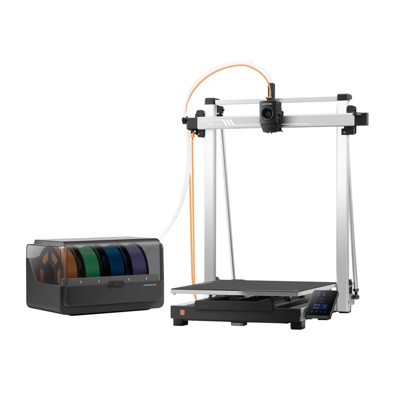 3D-printer AnyCubic Kobra 3 Max Combo — ehitusala 420×420×500 mm, PETG/PLA, maks. düüsi temp 300°C, alus 90°C, Wi‑Fi