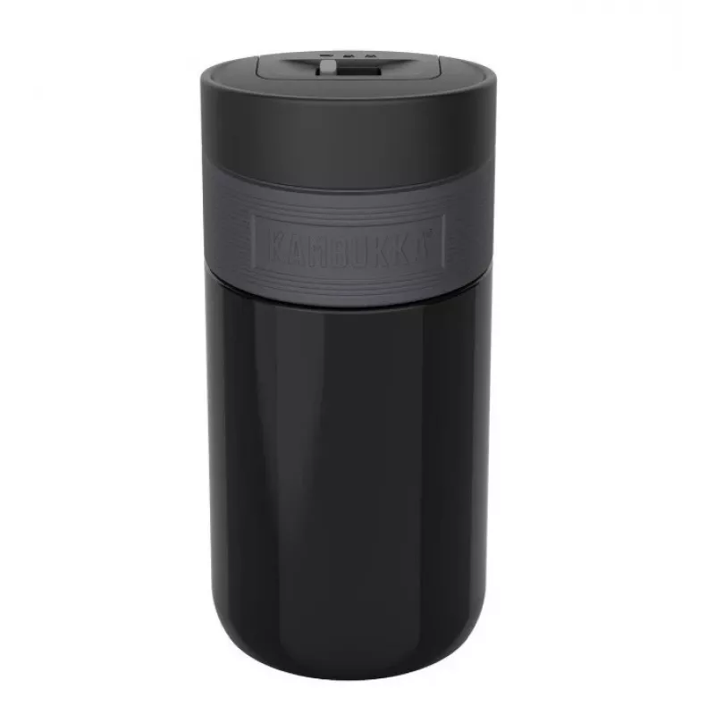 Termokruus Kambukka Etna 300 ml Pitch Must — isoleeritud reisitops, roostevaba teras, lekkekindel, 300 ml