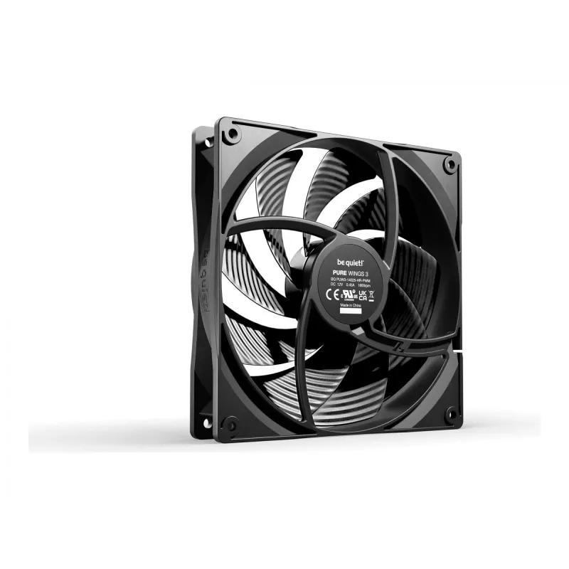 be quiet Pure Wings 3 140mm PWM suure kiirusega arvutikorpuse ventilaator 14 cm Must 1 tk.