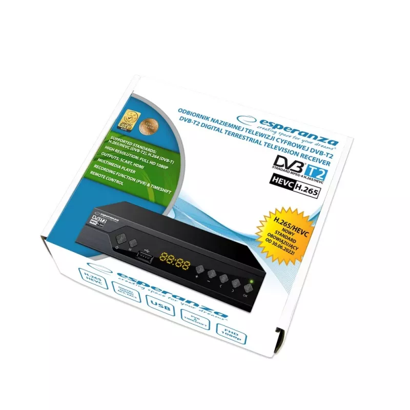 Esperanza EV107R TV digiboks Kaabel Must