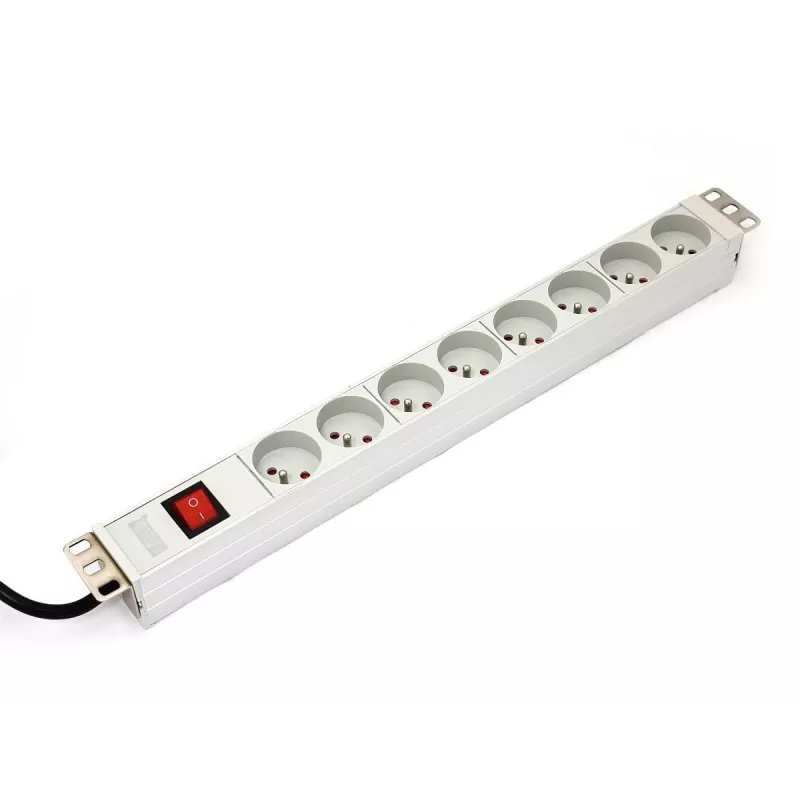 DIGITUS Professional a-19-STRIP-2-IMP - toitejaotusseade (Rack - rack-monteritav) - AC 250 V - sisendtoiteallikas - väljund