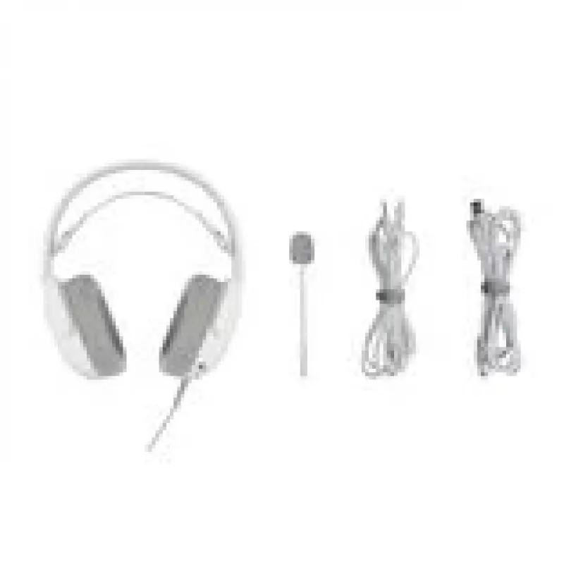 QPAD GAMIAC HS71 peakomplekt, juhtmega, peapaelaga, USB USB-C, ümberkõrvaklapid, 20–20000 Hz, 2,2 m kaabel, valge
