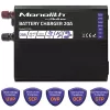 Laadija QOLTEC Monolith 20A 12V LiFePO4, AGM, GEL, SLA akudele