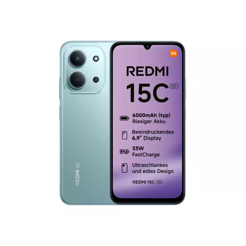 Xiaomi Redmi 15C 5G - 5G nutitelefon - Dual-SIM - RAM 8 GB / sisemälu 128 GB - microSD pesa - 6,9 tolli - 1600 x 720 pikslit (120 Hz)