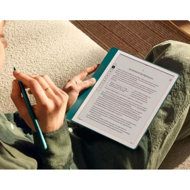 Ebook New Kindle Scribe - 2024 release 10.2 glare-free 64GB Wi-Fi (Without Lockscreen Ads) with Premium Pen Tungsten