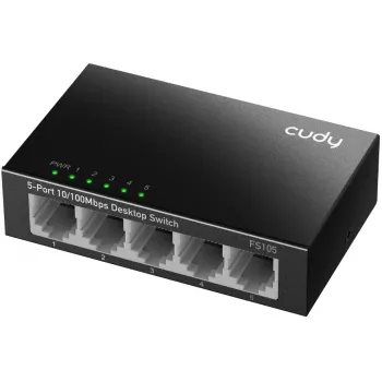 Haldamata kommutaator Cudy FS105 5 pordiga Fast Ethernet 10/100 must