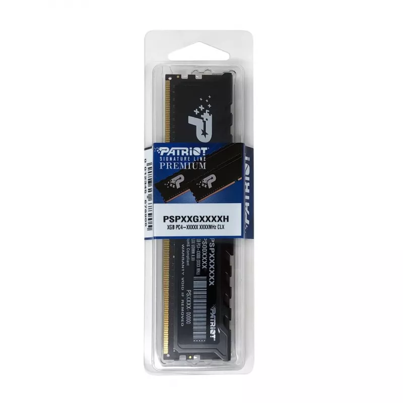 Lauaarvuti RAM PATRIOT Premium Must DDR4 32GB 3200MHz CL22 1x32GB 37mm kõrgus