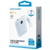 Akupank Vention 10000mAh 22,5 W — 2× USB‑C, 1× USB‑A, sinine