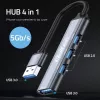 USB-jaotur QOLTEC 53793 — USB 3.0 sisend, 3× USB 2.0 porti