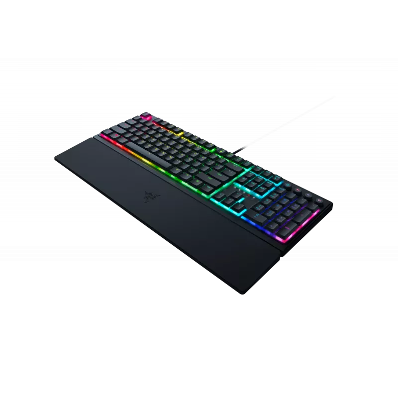Wired gaming klaviatuur Razer Ornata V3 — membrane‑mechanical hybrid, RGB LED lighting, USB