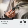 Juhtmevaba kehapakisaatja DJI MIC 3 — kompaktne kaasaskantav mikrofoni saatja, must/hall