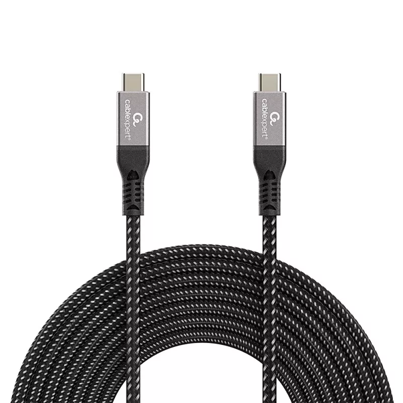 USB-C kuni USB-C kaabel GEMBIRD CCBP-USB4-CMCM240 1,5 m, USB4 Gen 3x2, 40 Gbit/s, 240 W, must