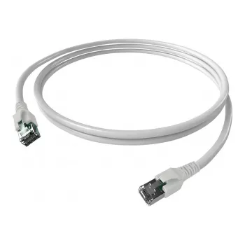 Easylan CP1KWBWBW0050 RJ45 võrgukaabel, patch-kaabel CAT 6a S/FTP 5 m valge 1 tk