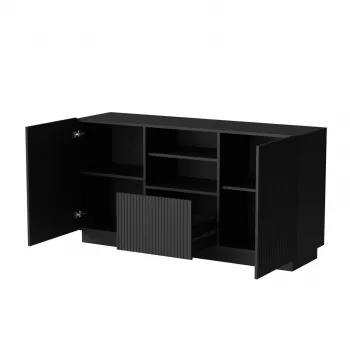 Kummut Cama LIVERTI 150x42x78 cm, must, puitlaastplaat, 1 sahtel