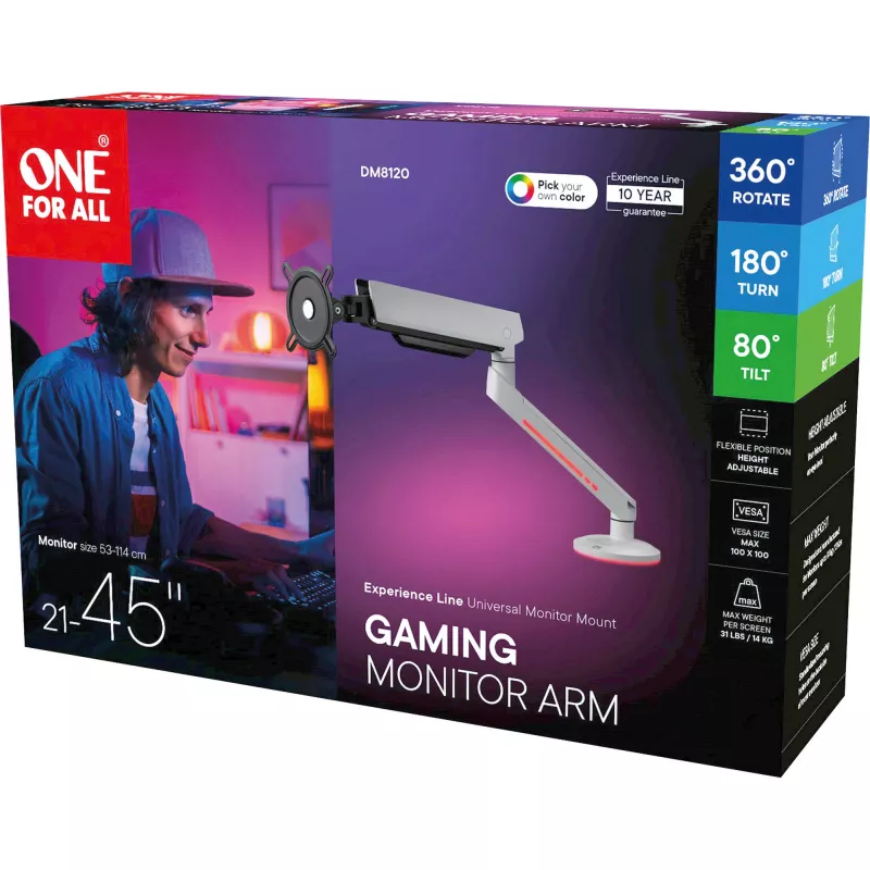 One For All DM8120 Experience-line VESA kinnituskomplekt LCD-ekraan 21-45 RGB
