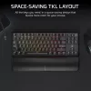 Corsair K70 CORE TKL klaviatuur Gaming USB + RF traadita + Bluetooth QWERTZ Saksa must