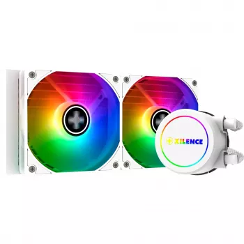 Universaalne vedelikjahuti XILENCE Performance A+ XC974 — 240 mm radiaator, 300 W TDP, valge, ARGB