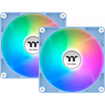 Thermaltake CT120 Reverse ARGB 120 mm korpuseventilaatorid, hortensiasinine, 2 tk pakendis