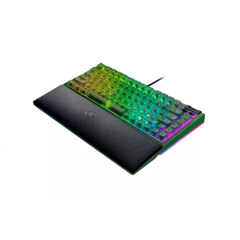 Mehaaniline mänguklaviatuur Razer MustWidow V4 75% — juhtmega, USA paigutus, Phantom roheline Edition, Razer Mechanical Tactile lülitid