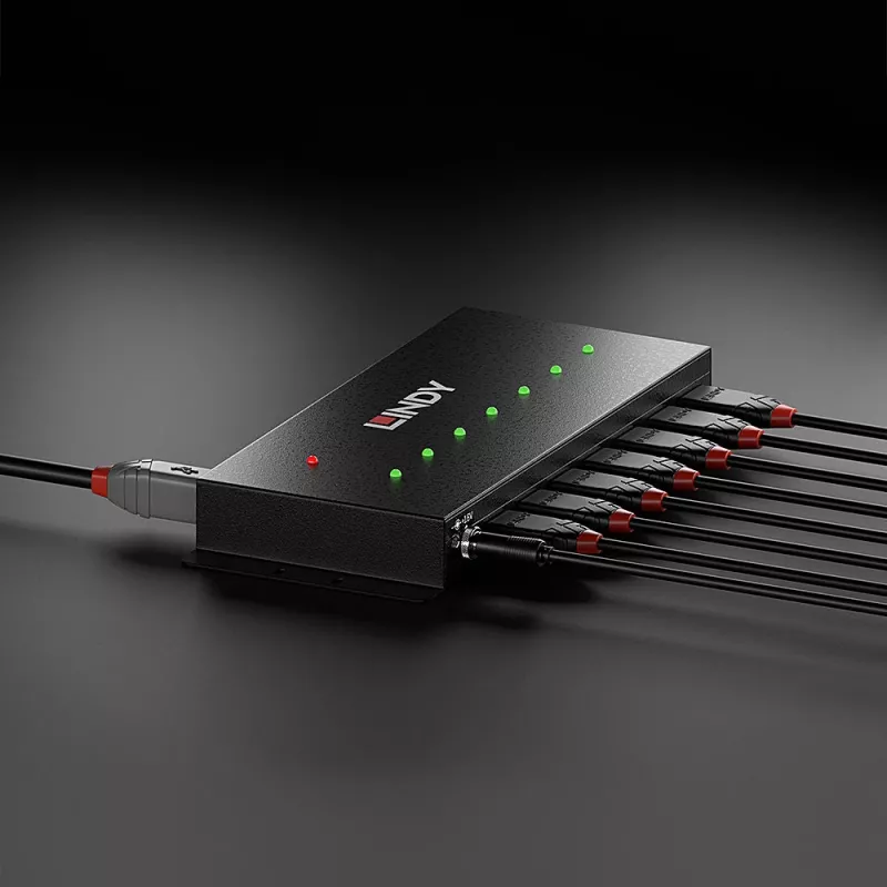 Lindy 7-pordiline USB 3.0 metallist jaotur