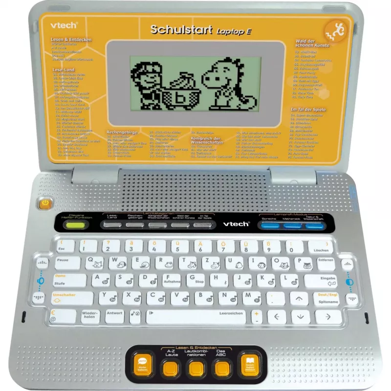 Õppesülearvuti VTech Schulstart Laptop E lastele vanuses 6–8, hõbedane, interaktiivne õppemänguasi