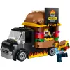 LEGO City Burgeri Veoauto Mänguauto 5+ Aastastele Poistele ja Tüdrukutele, Sõiduki Ehituskomplekt Köögimänguasjaga Müüja Minifiguuri ja Tarvikutega