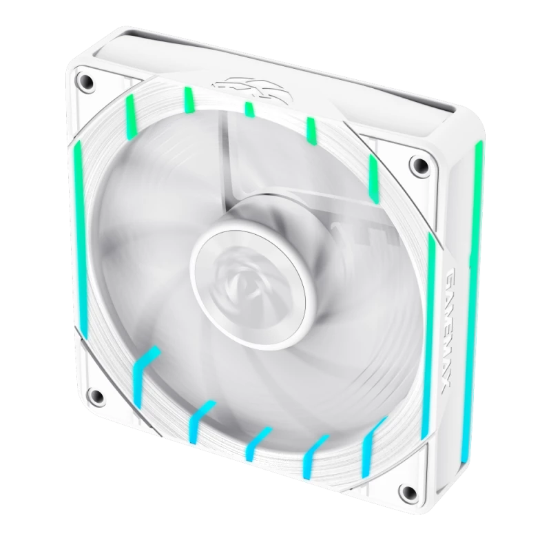 GAMEMAX TORNADO T12 ARGB-RW 120mm Valge Pöördlabadega Korpus Ventilaator