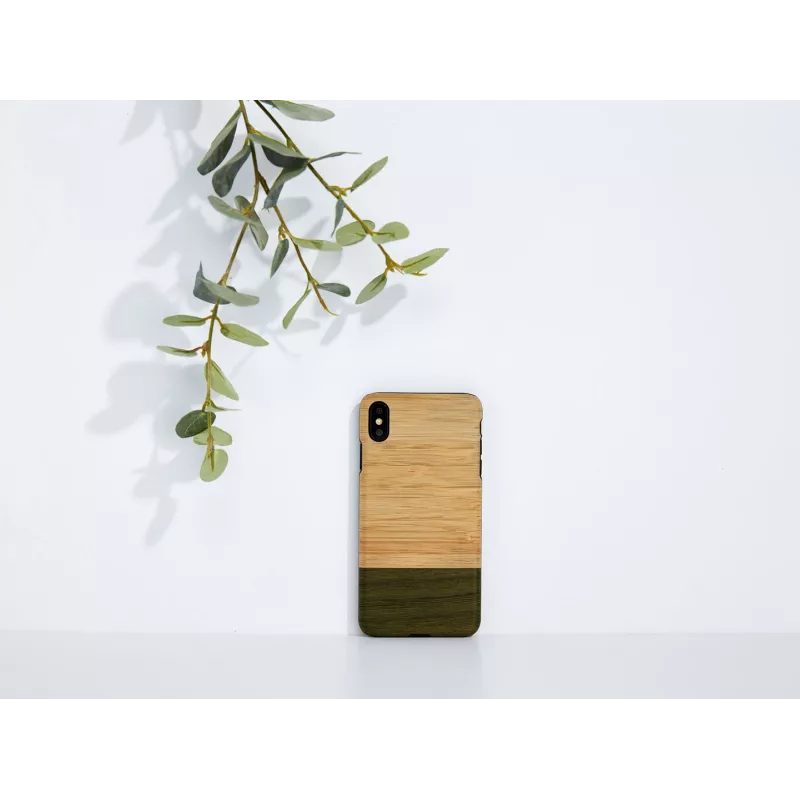 man and wood nutimikorpus iPhone XS Max — bambusmetsast puidust tagakaas, kaitsev kest