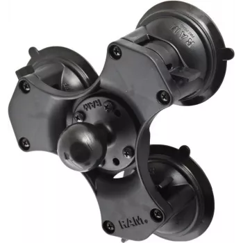 RAM Mounts Twist-Lock kolmekordne vaakumkinnitus alus 3,81 cm must