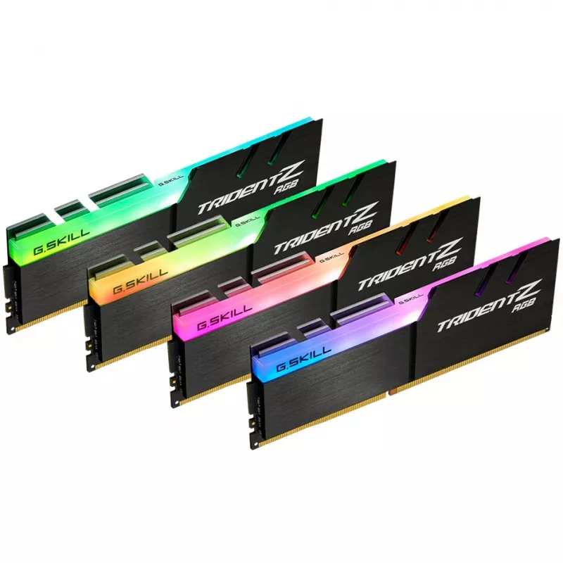DIMM 32 GB DDR4-3600 (4x 8 GB) Quad-Kit, mälu must, F4-3600C16Q-32GTZRC, Trident Z RGB, INTEL XMP