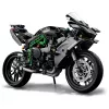 LEGO Technic mootorratta mudel Kawasaki Ninja H2R 42170 — 1:1 mõõtkavas koopia, 643 tükki, juhendileht, alates 10. eluaastast