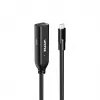 Pikenduskaabel Unitek U1335ABK01 USB-C isane emasele, 10 Gbps, 5 m, must