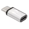 Wentronic Goobay USB-C™ Adapter - USB 2.0 Micro-B-Buchse, Silber - zum Verbinden eines USB-C™ Gerätes mit einem USB 2.0 Micro-B Kabel (56636)