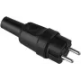 Toitepistik Bachmann 919.179, 2-pooluseline (2P), 250 V AC, 16 A, must kummikorpus