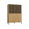 KAMARO 4DK õhuke/GŁ tamm ARTISAN DISPLAY CABINET