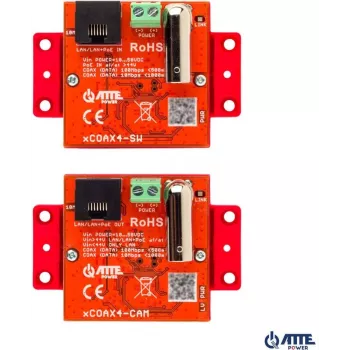 Atte Active Ethernet ja PoE muundurid xCOAX4-SET 18346 – komplekt Etherneti üle koaksiaalkaabli, PoE tugi