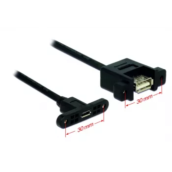 USB-kaabel Micro-USB B USB A DeLOCK 85109 0,25 m