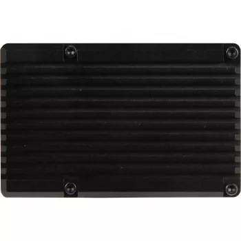 JOY-IT RPI CASE ALU07F - korpus Raspberry Pi 4, Alu, ventilaator, must (RB-ALUCASEP4+07FAN)